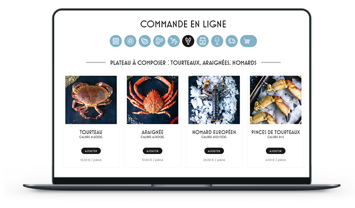 Plateaux de fruits de mer en ligne à Saint-Malo